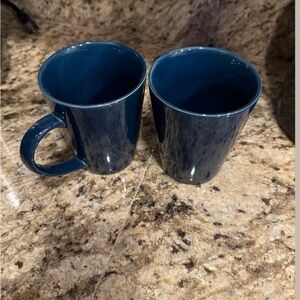 2 Blue Coffee Mugs